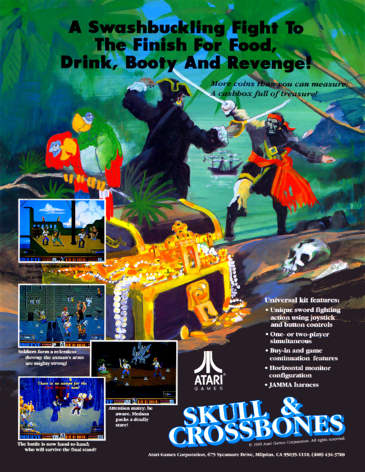 Skull & Crossbones (rev 5) Arcade Game Cover